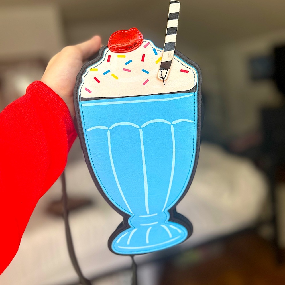 Cute Kawaii Ice Cream Milkshake Crossbody Purse from Justice
